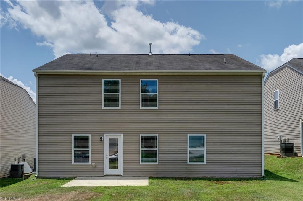Rear of the home